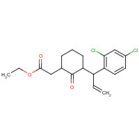 869319-47-1 ethyl 2-[3-[1-(2,4-dichlorophenyl)prop-2-enyl]-2-oxocyclohexyl]acetate chemical structure