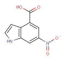 1082040-51-4 6-nitro-1H-indole-4-carboxylic acid chemical structure