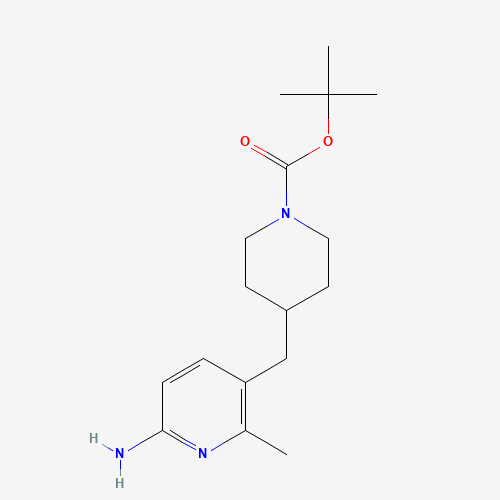 1231930-24-7 tert-butyl 4-[(6-amino-2-methylpyridin-3-yl)methyl]piperidine-1-carboxylate chemical structure