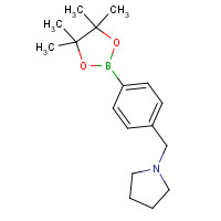 884507-39-5 1-[[4-(4,4,5,5-tetramethyl-1,3,2-dioxaborolan-2-yl)phenyl]methyl]pyrrolidine chemical structure
