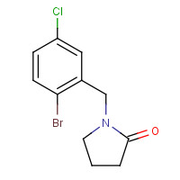 685535-60-8 1-[(2-bromo-5-chlorophenyl)methyl]pyrrolidin-2-one chemical structure