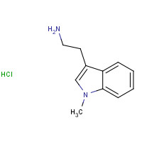 2826-96-2 2-(1-methylindol-3-yl)ethanamine;hydrochloride chemical structure