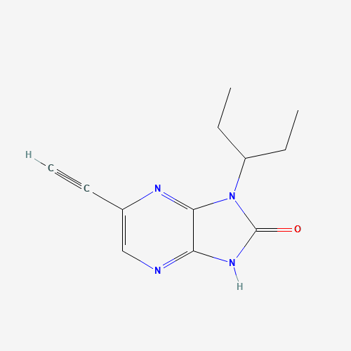 1005491-05-3 5-ethynyl-3-pentan-3-yl-1H-imidazo[4,5-b]pyrazin-2-one chemical structure