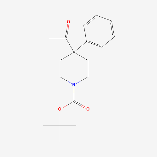 160376-88-5 tert-butyl 4-acetyl-4-phenylpiperidine-1-carboxylate chemical structure