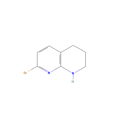 1260742-32-2 7-bromo-1,2,3,4-tetrahydro-1,8-naphthyridine chemical structure