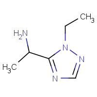 1015846-51-1 1-(2-ethyl-1,2,4-triazol-3-yl)ethanamine chemical structure