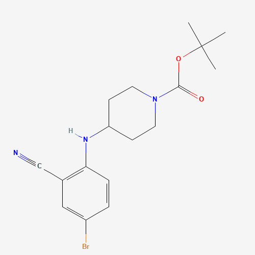 1003020-50-5 tert-butyl 4-(4-bromo-2-cyanoanilino)piperidine-1-carboxylate chemical structure