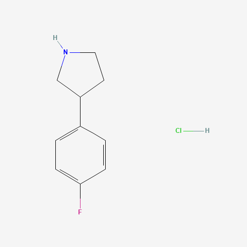 1029636-03-0 3-(4-fluorophenyl)pyrrolidine;hydrochloride chemical structure