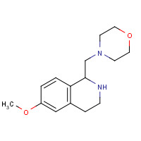 850875-73-9 4-[(6-methoxy-1,2,3,4-tetrahydroisoquinolin-1-yl)methyl]morpholine chemical structure
