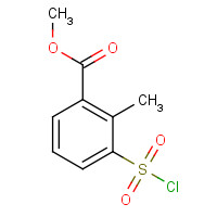 98812-46-5 methyl 3-chlorosulfonyl-2-methylbenzoate chemical structure