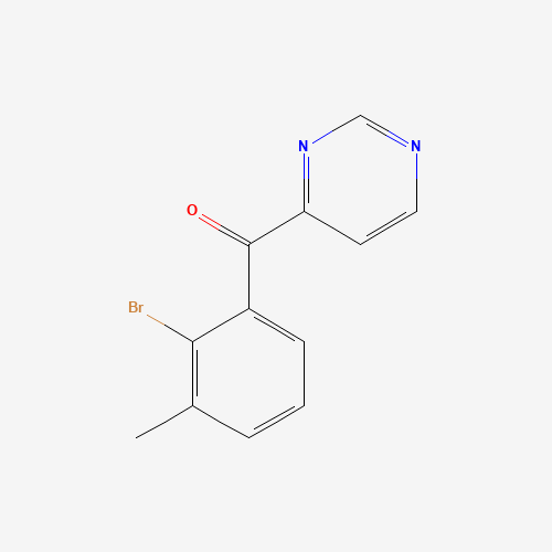 1319196-87-6 (2-bromo-3-methylphenyl)-pyrimidin-4-ylmethanone chemical structure