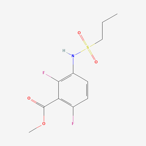 1186223-50-6 methyl 2,6-difluoro-3-(propylsulfonylamino)benzoate chemical structure