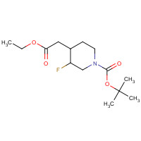 317360-04-6 tert-butyl 4-(2-ethoxy-2-oxoethyl)-3-fluoropiperidine-1-carboxylate chemical structure