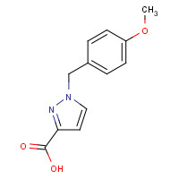 1262849-25-1 1-[(4-methoxyphenyl)methyl]pyrazole-3-carboxylic acid chemical structure