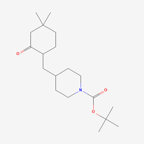 1257049-59-4 tert-butyl 4-[(4,4-dimethyl-2-oxocyclohexyl)methyl]piperidine-1-carboxylate chemical structure