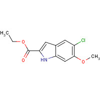 91396-01-9 ethyl 5-chloro-6-methoxy-1H-indole-2-carboxylate chemical structure