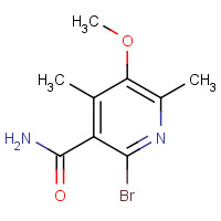 1062541-74-5 2-bromo-5-methoxy-4,6-dimethylpyridine-3-carboxamide chemical structure