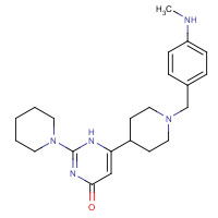 1373491-62-3 6-[1-[[4-(methylamino)phenyl]methyl]piperidin-4-yl]-2-piperidin-1-yl-1H-pyrimidin-4-one chemical structure