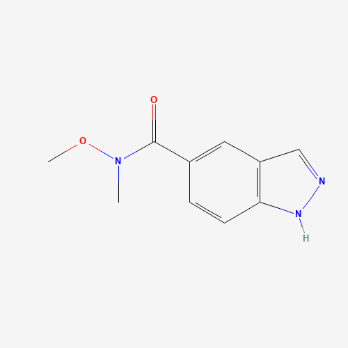 1093306-90-1 N-methoxy-N-methyl-1H-indazole-5-carboxamide chemical structure