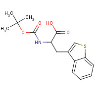 74893-31-5 3-(1-benzothiophen-3-yl)-2-[(2-methylpropan-2-yl)oxycarbonylamino]propanoic acid chemical structure
