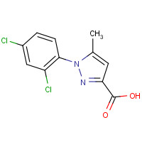 126067-88-7 1-(2,4-dichlorophenyl)-5-methylpyrazole-3-carboxylic acid chemical structure