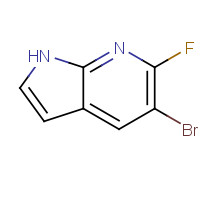1207625-29-3 5-bromo-6-fluoro-1H-pyrrolo[2,3-b]pyridine chemical structure