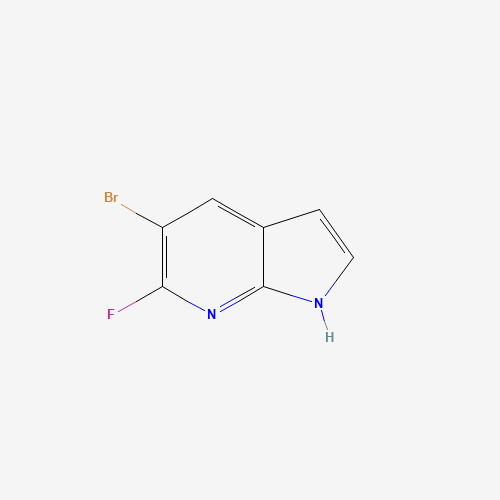 1207625-29-3 5-bromo-6-fluoro-1H-pyrrolo[2,3-b]pyridine chemical structure