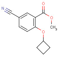1065640-61-0 methyl 5-cyano-2-cyclobutyloxybenzoate chemical structure