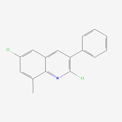 1031928-00-3 2,6-dichloro-8-methyl-3-phenylquinoline chemical structure