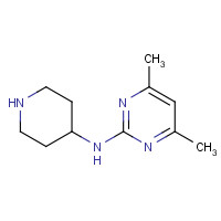 951117-53-6 4,6-dimethyl-N-piperidin-4-ylpyrimidin-2-amine chemical structure