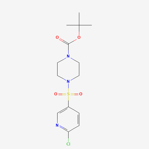 848471-99-8 tert-butyl 4-(6-chloropyridin-3-yl)sulfonylpiperazine-1-carboxylate chemical structure