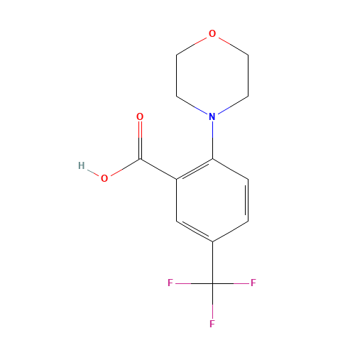 865471-20-1 2-morpholin-4-yl-5-(trifluoromethyl)benzoic acid chemical structure