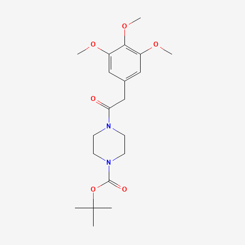 194943-67-4 tert-butyl 4-[2-(3,4,5-trimethoxyphenyl)acetyl]piperazine-1-carboxylate chemical structure