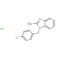 74298-63-8 1-[(4-chlorophenyl)methyl]-2-methylbenzimidazole;hydrochloride chemical structure