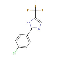 33469-15-7 2-(4-chlorophenyl)-5-(trifluoromethyl)-1H-imidazole chemical structure