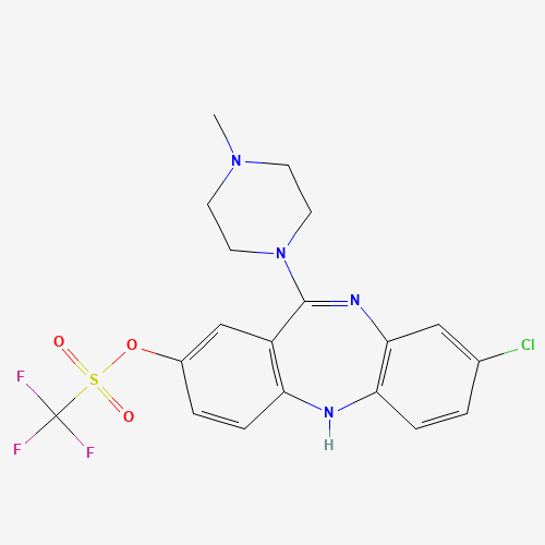 234113-94-1 [3-chloro-6-(4-methylpiperazin-1-yl)-5H-benzo[b][1,4]benzodiazepin-8-yl] trifluoromethanesulfonate chemical structure