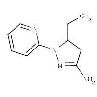 947139-91-5 3-ethyl-2-pyridin-2-yl-3,4-dihydropyrazol-5-amine chemical structure