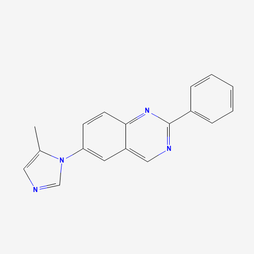 1201902-03-5 6-(5-methylimidazol-1-yl)-2-phenylquinazoline chemical structure