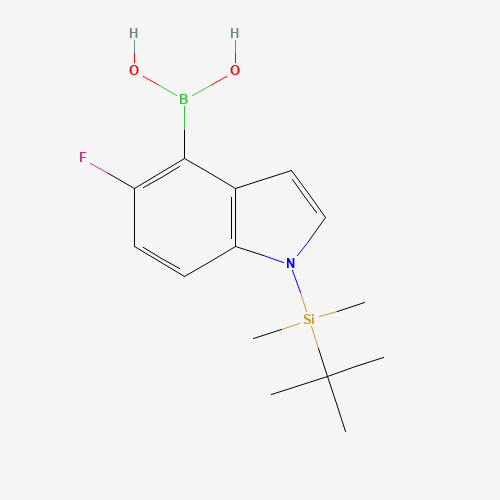 1093066-72-8 [1-[tert-butyl(dimethyl)silyl]-5-fluoroindol-4-yl]boronic acid chemical structure