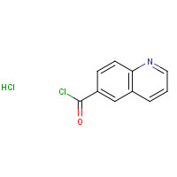 158000-98-7 quinoline-6-carbonyl chloride;hydrochloride chemical structure