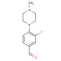 868770-03-0 3-fluoro-4-(4-methylpiperazin-1-yl)benzaldehyde chemical structure