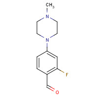 1197193-42-2 2-fluoro-4-(4-methylpiperazin-1-yl)benzaldehyde chemical structure