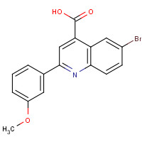 351329-64-1 6-bromo-2-(3-methoxyphenyl)quinoline-4-carboxylic acid chemical structure