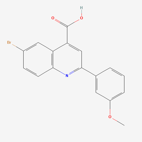 351329-64-1 6-bromo-2-(3-methoxyphenyl)quinoline-4-carboxylic acid chemical structure