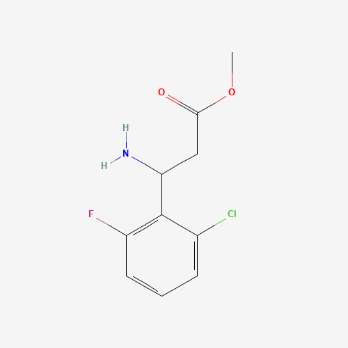 1038338-45-2 methyl 3-amino-3-(2-chloro-6-fluorophenyl)propanoate chemical structure