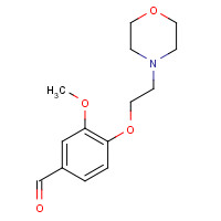 6131-05-1 3-methoxy-4-(2-morpholin-4-ylethoxy)benzaldehyde chemical structure