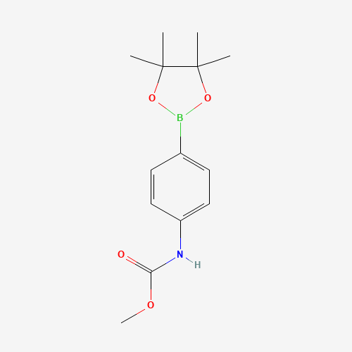 844500-75-0 methyl N-[4-(4,4,5,5-tetramethyl-1,3,2-dioxaborolan-2-yl)phenyl]carbamate chemical structure