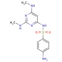 202466-68-0 4-amino-N-[2,6-bis(methylamino)pyrimidin-4-yl]benzenesulfonamide chemical structure