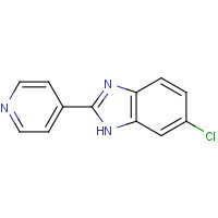 63411-76-7 6-chloro-2-pyridin-4-yl-1H-benzimidazole chemical structure