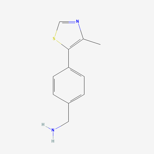 1448189-30-7 [4-(4-methyl-1,3-thiazol-5-yl)phenyl]methanamine chemical structure